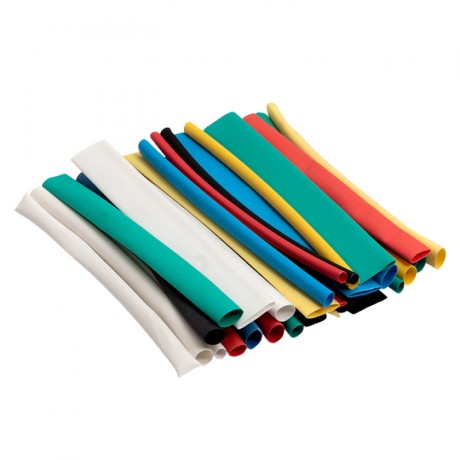 Набор ТУТ нг: 6 цветов по 5шт. Разного диаметра (3/1,5; 4/2; 5/2,5; 6/3; 8/4) 100мм. EKF PROxima tut-n-3-r