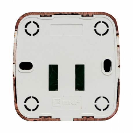 Розетка RJ-45 1-местная ОП Минск, 1А, 120В, тёмное дерево EKF EGK01-035-40