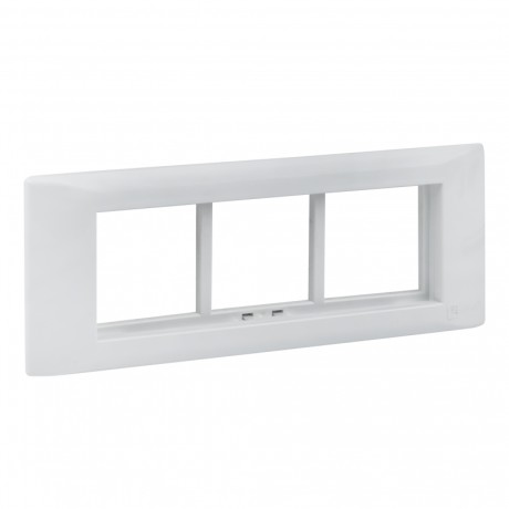 Рамка+суппорт 6 модулей (3 поста) для парапетного кабельного канала EKF C-Line sup-6-105-50