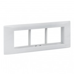 Рамка+суппорт 6 модулей (3 поста) для парапетного кабельного канала EKF C-Line sup-6-105-50