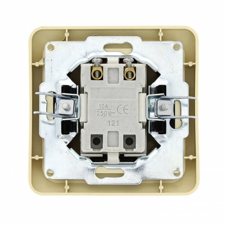 Лондон Выключатель 1-клавишный с индикатором 10А бежевый EKF PROxima EEV10-121-20