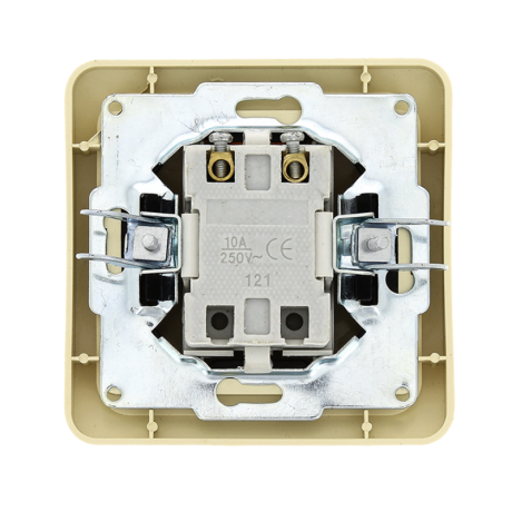 Лондон Выключатель 1-клавишный с индикатором 10А бежевый EKF PROxima EEV10-121-20