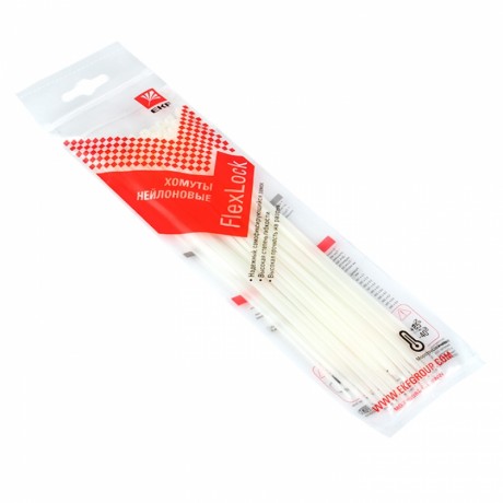 Хомут P6.6 стандартный (б), 2.5x200 (100шт) FlexLock PROxima plc-fl-ctsw-2.5x200