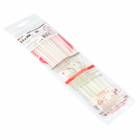 Хомут P6.6 стандартный (б), 2.5x200 (100шт) FlexLock PROxima plc-fl-ctsw-2.5x200