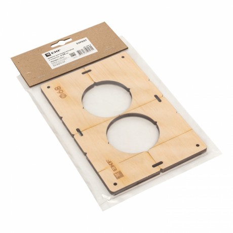 Шаблон для подрозетников c 2 отв. диам. 68 мм EKF Expert sh-d68-2