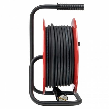 Удлинитель на катушке Гефест 2.0 4 гнезда 30м с заземлением и предохранителем КГ 3*1,5 16А/3,5кВт PROxima UKG02-16-R315-4-30