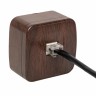 Розетка Phone 1-местная ОП Минск тёмное дерево EKF EGT01-034-40