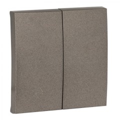 Валенсия лицевая панель выключателя 2-кл. проходного 10А графит EKF PROxima ESV10-L-027-60