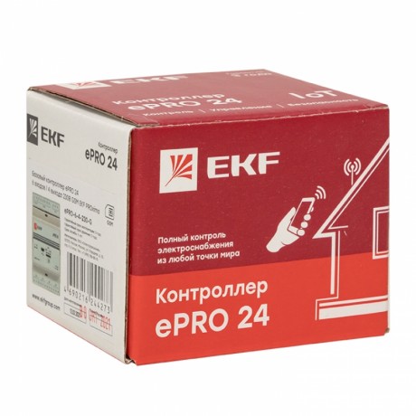 Контроллер базовый ePRO 24 удаленного управления 6вх4вых 230В GSM EKF PROxima ePRO-6-4-230-G