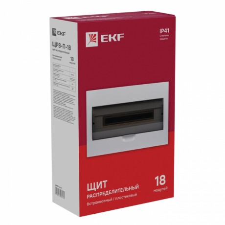Щит распред. встраиваемый ЩРВ-П-18 IP41 EKF PROxima pb40-v-18