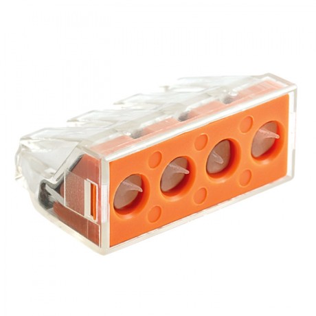 Клемма СМК 773-174 (с пастой), 4 отверстия, 2,5-6,0 мм2 (уп.50шт.) EKF PROxima plc-smk-773-174