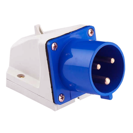 Вилка стационарная 523 2Р+РЕ 32А 220В IP44 EKF PROxima ps-523-32-220