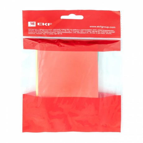 Термоусаживаемая трубка ТУТ нг 40/20 набор:7 цветов по 3шт. 100мм. EKF PROxima tut-n-40