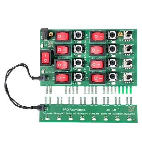 Плата отладочная для реле 24В 20 в/в с блоком питания EKF PROxima ILR-20-24D-test
