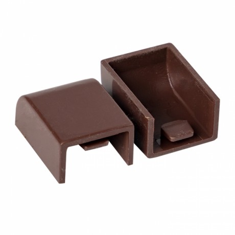 Заглушка (15х10) (4 шт) темное дерево EKF-Plast ecd-15-10x4
