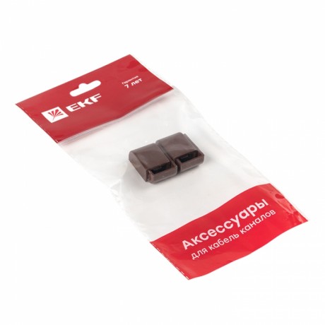 Заглушка (15х10) (4 шт) темное дерево EKF-Plast ecd-15-10x4