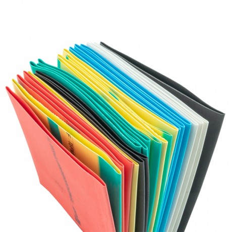 Термоусаживаемая трубка ТУТ нг 50/25 набор:7 цветов по 3шт. 100мм. EKF PROxima tut-n-50