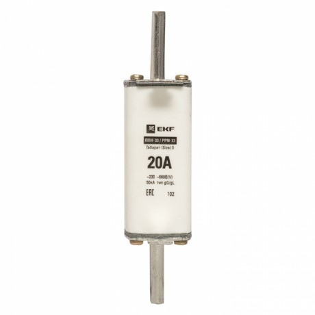 Плавкая вставка ППН-33 160/ 20А габарит 0 EKF PROxima fus-33-0/160/20