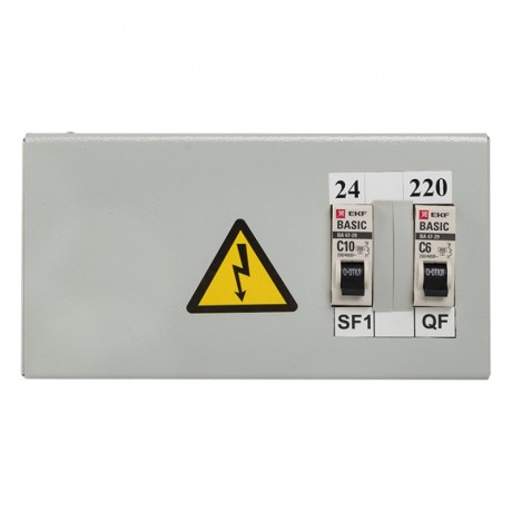 Ящик с понижающим трансформатором ЯТП 0,25кВА 220/24В EKF Basic yatp0,25-220/24v-2a