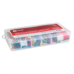 Набор ТУТ нг бокс: 5 цветов разного диаметра (4/2; 6/3; 8/4; 10/5; 12/6; 20/10) 105шт. 100мм. EKF PROxima tut-n-5-r