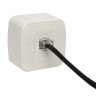 Минск Розетка Phone 1-местная ОП белая EKF Basic EGT01-034-10