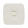 Минск Розетка Phone 1-местная ОП белая EKF Basic EGT01-034-10