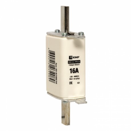 Плавкая вставка ППН-33 160/ 16А габарит 0 EKF PROxima fus-33-0/160/16
