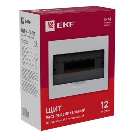Щит распред. встраиваемый ЩРВ-П-12 IP41 EKF PROxima pb40-v-12