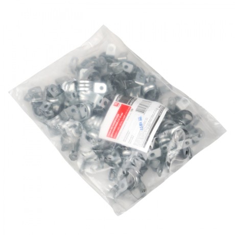 Скоба металлическая двухлапковая d21-22 мм (100 шт) EKF PROxima sm-2-21-22