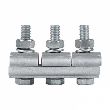 Зажим соединительный плашечный 3 болта М6 (D провода 9,6...11,4 мм) ПА-2-2 EKF PROxima pa-2-2