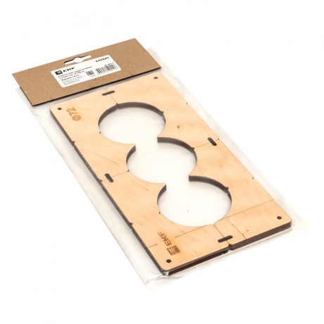 Шаблон для подрозетников c 3 отв. диам. 72 мм EKF Expert sh-d72-3