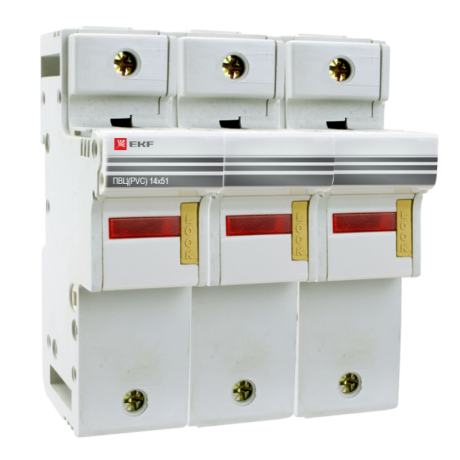 Предохранитель-разъединитель для ПВЦ 14x51 3P (с индикацией) EKF PROxima pr-14-51-3