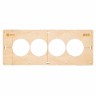 Шаблон для подрозетников c 4 отв. диам. 68 мм EKF Expert sh-d68-4