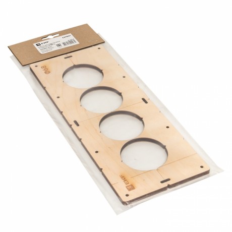 Шаблон для подрозетников c 4 отв. диам. 68 мм EKF Expert sh-d68-4