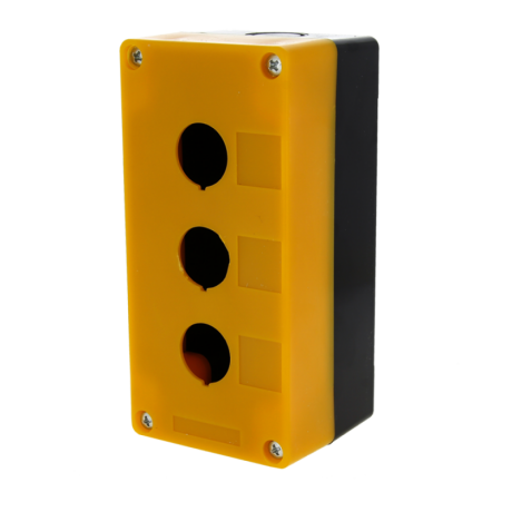 Корпус КП103 пластиковый 3 кнопки желтый EKF PROxima cpb-103-o