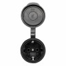 Розетка переносная с защитной крышкой каучуковая 230В 2P+PE 16A IP44 EKF RPS-012-16-230-44