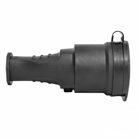 Розетка переносная с защитной крышкой каучуковая 230В 2P+PE 16A IP44 EKF RPS-012-16-230-44