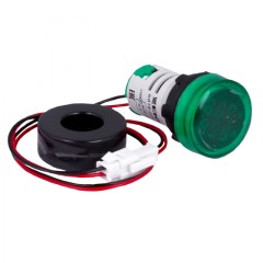 Индикатор значения тока и напряжения зеленый ED16-22AVD 100А EKF PROxima в комплекте с трансформатором тока ed16-22avd-g