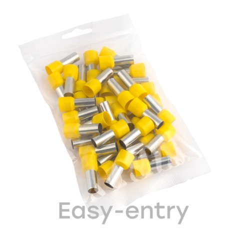 Наконечник штыревой втулочный изолированный НШвИ 25,0-16 (50шт.) EKF PROxima nhvi-25.0-16