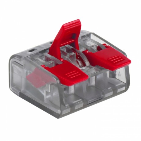 Клемма СМК 221-413 3 отверстия 0.2-4.0 мм2 блистер (5шт.) EKF PROxima plc-smk-221-413b