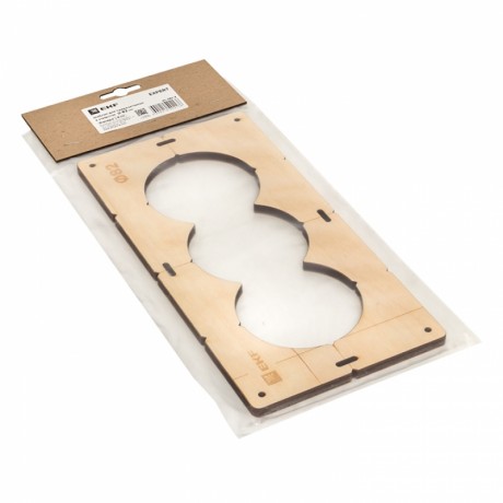 Шаблон для подрозетников c 3 отв. диам. 82 мм EKF Expert sh-d82-3