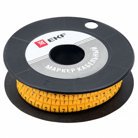 Маркер кабельный 1,5 мм2 7 (1000 шт.) (ЕС-0) EKF PROxima plc-KM-1.5-7