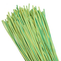 Термоусаживаемая трубка ТУТ нг 2/1 желто-зеленая в отрезках по 1м EKF PROxima tut-2-yg-1m