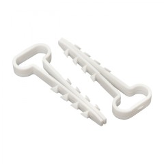 Дюбель-хомут (6х14 мм) для плоского кабеля белый (100 шт.) EKF PROxima plc-cd1-6x14w