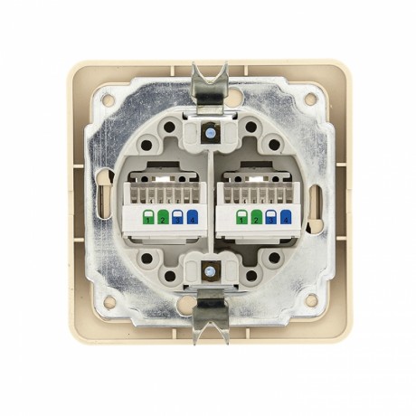 Розетка Phone 2-мест. беж. Лондон EKF PROxima EET01-134-20