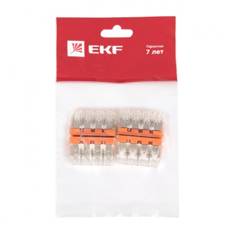 Клемма СМК 773-174 (с пастой), 4 отверстия, 2,5-6,0 мм2 (уп.4шт.) EKF PROxima plc-smk-773-174r