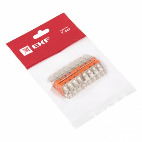 Клемма СМК 773-174 (с пастой), 4 отверстия, 2,5-6,0 мм2 (уп.4шт.) EKF PROxima plc-smk-773-174r