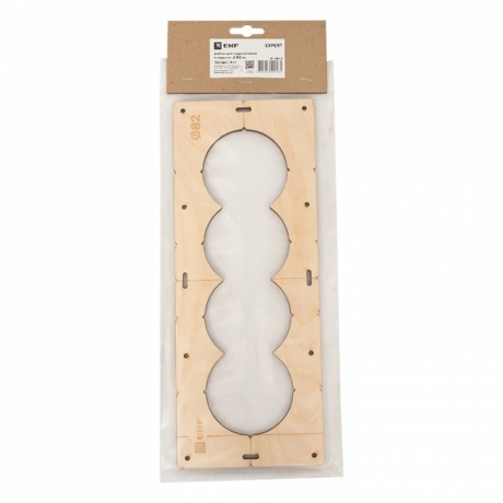 Шаблон для подрозетников c 4 отв. диам. 82 мм EKF Expert sh-d82-4