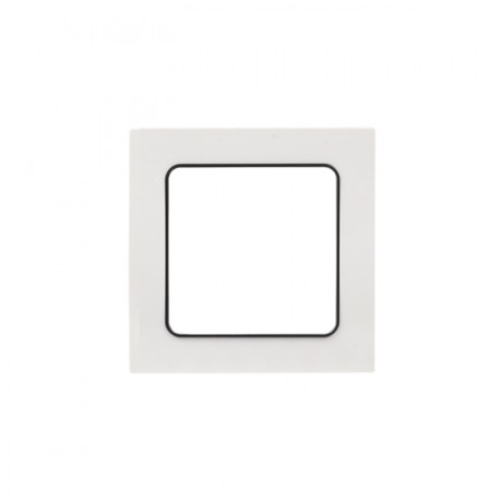 Стокгольм Рамка 1-местная белая с линией цвета черный EKF PROxima EXM-G-304-10