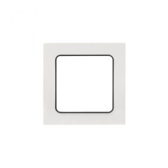 Стокгольм Рамка 1-местная белая с линией цвета черный EKF PROxima EXM-G-304-10